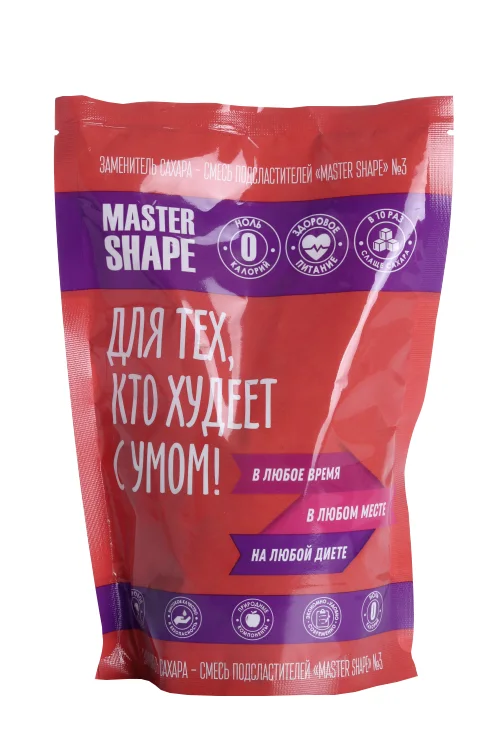 Сахарозаменитель Master Shape 3 шт 500 гр дой-пак