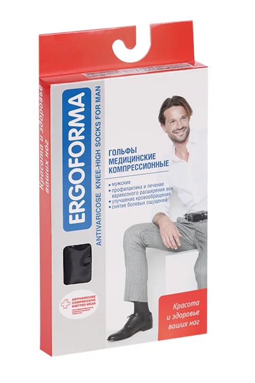 Гольфы Ergoforma компр 1 кл антиварикоз мужские 18-21 мм рт ст р 5, (312)