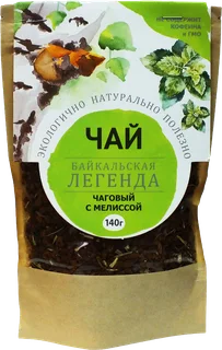 Чай "Байкальская Легенда" чаговый с мелиссой 140 гр Байкальская Легенда
