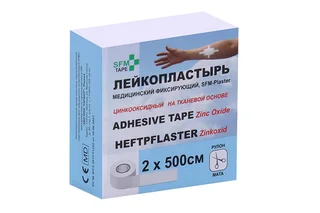 Лейкопластырь SFM-Plaster ме для фиксирующий ткан основа 2×500 см