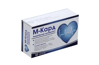 М-Кард Калий Магний с витамином Е 50 шт таблетки