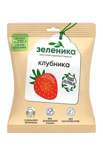 Здоровый перекус из клубники Зеленика, 15 г