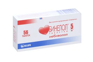 Бинелол 5 мг 56 шт таблетки