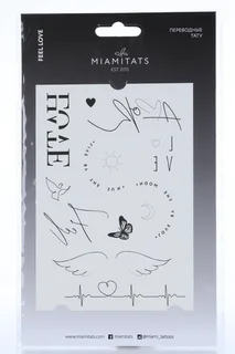 Тату переводные Miamitats Feel love (middle) (1764)