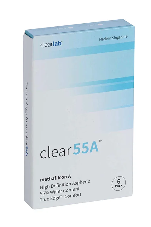 Линзы Clearlab Clear55 А контактные R 8,7 (диоптрия -2,50) 6 шт