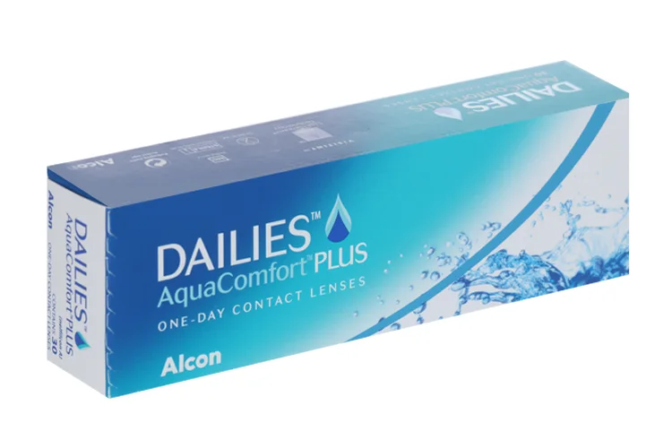 Линзы Alcon Dailies Aqua Comfort Plus контактные однодневные (диоптрия -2,25) 30 шт