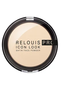 Пудра компактная PRO IconLookSatinFacePowder Relouis т.00 светлый бежевый 9 гр