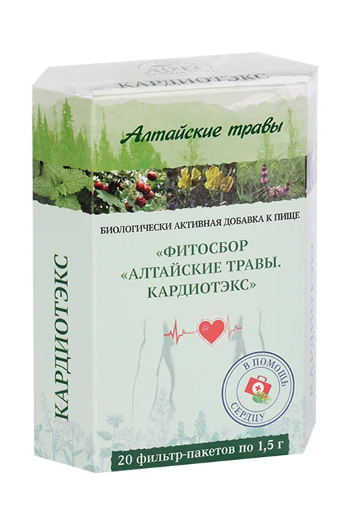 Кардиотэкс Алтайские травы фитосбор 1,5 гр 20 шт
