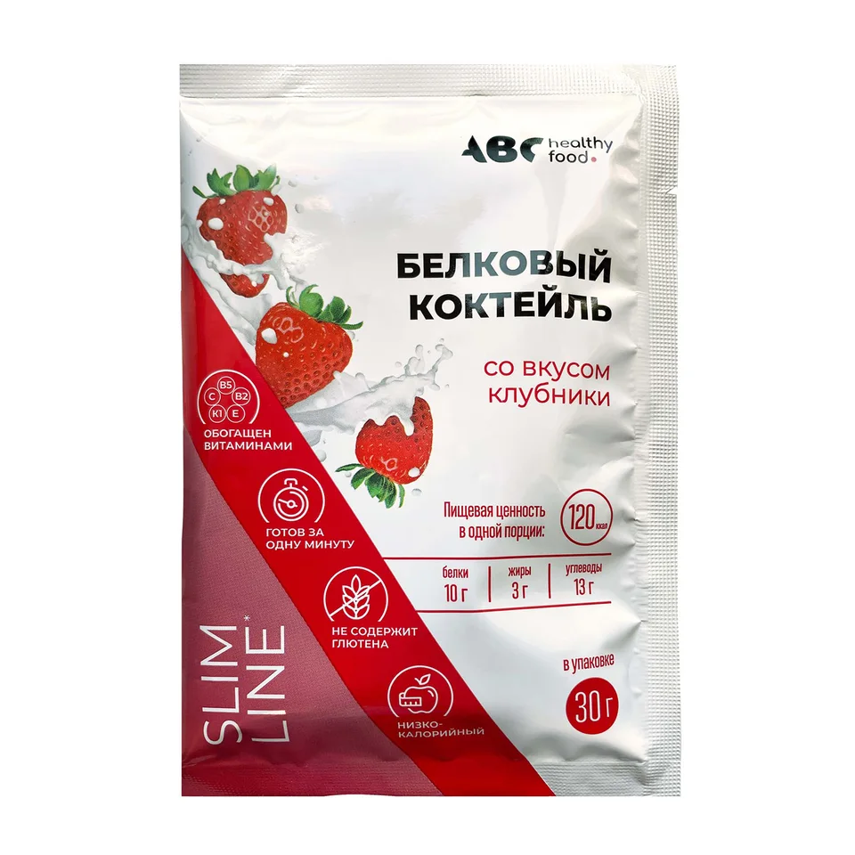 АВС хэлси фуд Провита коктейль белковый со вкусом клубники 1 шт