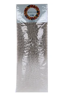 Самба Афрокудри Queen fair 60 см 270 гр цвет пепельный / белый HKB454/60 Бразилька