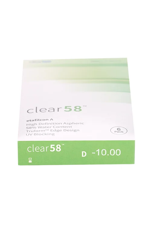 Линзы Clearlab Clear58 контактные R 8,3 (диоптрия -10,0) 6 шт