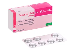 Телмиста Трио 5 мг+12,5 мг+40 мг 28 шт таблетки