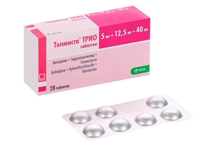Телмиста таблетки 5+12.5 мг 28 шт