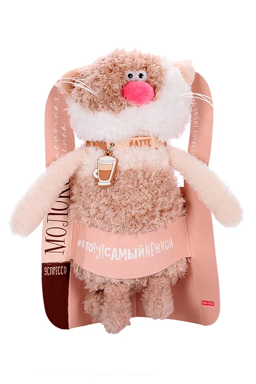 Игрушка Budi Basa Кофейный кот Латте мягкая 19 см (CCat19-10)