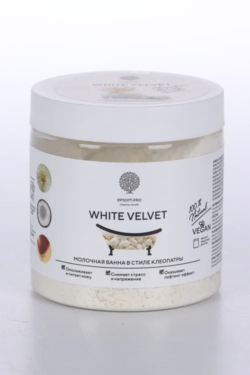 Смесь Salt of the Earth White Velvet для ванны жасмин / кокосовое молоко 430 гр