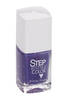 Лак Step in Style Color для ногтей LE 124 с блестками / фиолетовый 11 мл