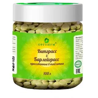 Пищевая продукция Витграсс & Барлейграсс прессованные в таблетки, 100 г, Оргтиум