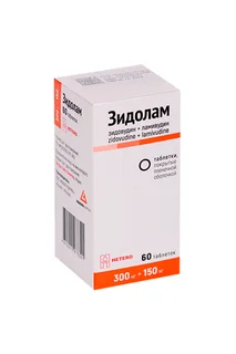 Зидолам 300 мг+150 мг 60 шт таблетки покрытые пленочной оболочкой