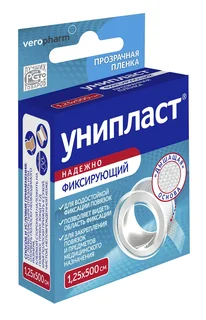Унипласт пластырь на пленке 1,25×500 см