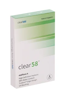 Линзы Clearlab Clear58 контактные R 8,3 (диоптрия -3,5) 6 шт