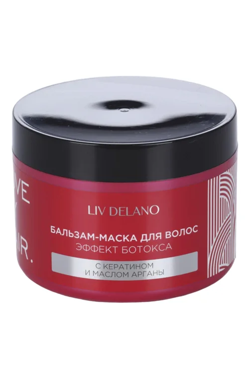 Бальзам-маска Liv Delano Love my Hair Эффект ботекса керат / мас арганы 500 мл