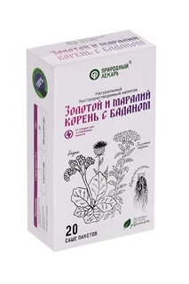 Золотой и Маралий корень с баданом Природный лекарь напиток быстрорастворимый 2 гр 20 шт саше