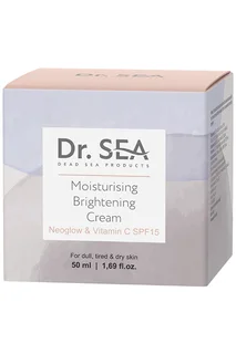Крем для лица Dr. Sea увлажняющий с комплексом Neoglow и витамином С "Сияние кожи" SPF15 50 мл