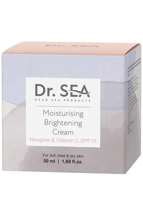 Крем для лица Dr. Sea увлажняющий с комплексом Neoglow и витамином С "Сияние кожи" SPF15 50 мл