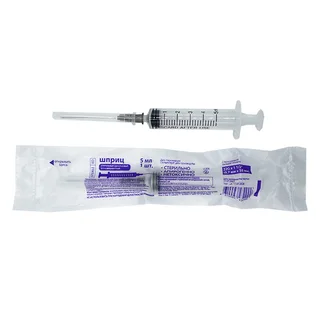 Pl Шприц 3-Х Компонентный 5 мл С Иглой 22G (0,7×38 мм) 1 шт