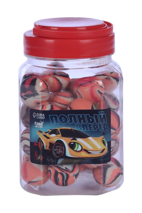 Мяч Funny toys полный вперед 3 см 30 шт