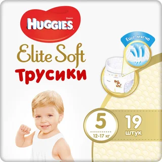 Хаггис подгузники Элит Софт 5 12-17 кг 19 шт