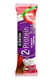 Изделие кондитерское батончик «Protein bar» со вкусом клубники Ёбатон 50 гр