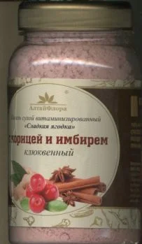 Кисель витаминизированный клюквенный с корицей и имбирем сухой, 250 г