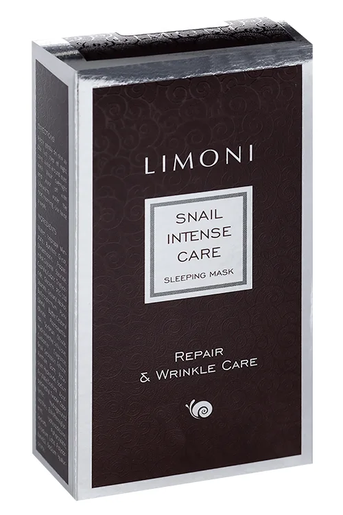 Маска Limoni Snail Intense Care для лица ночная интенсивная с муцином улитки / маслом ши 50 мл