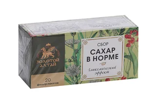Сбор Золотой Алтай Сахар в норме 1,5 гр 20 шт
