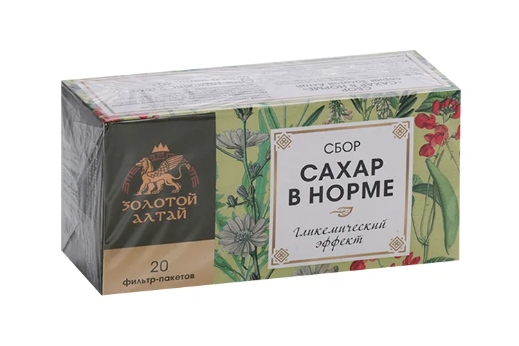 Сбор Золотой Алтай Сахар в норме 1,5 гр 20 шт