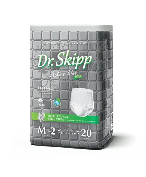Подгузники-трусы Dr.Skipp для взрослых М2 80-120 см 20 шт 4 шт