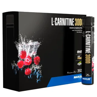 L-Карнитин 3000, со вкусом Черника-малина, 14*25 мл, Maxler