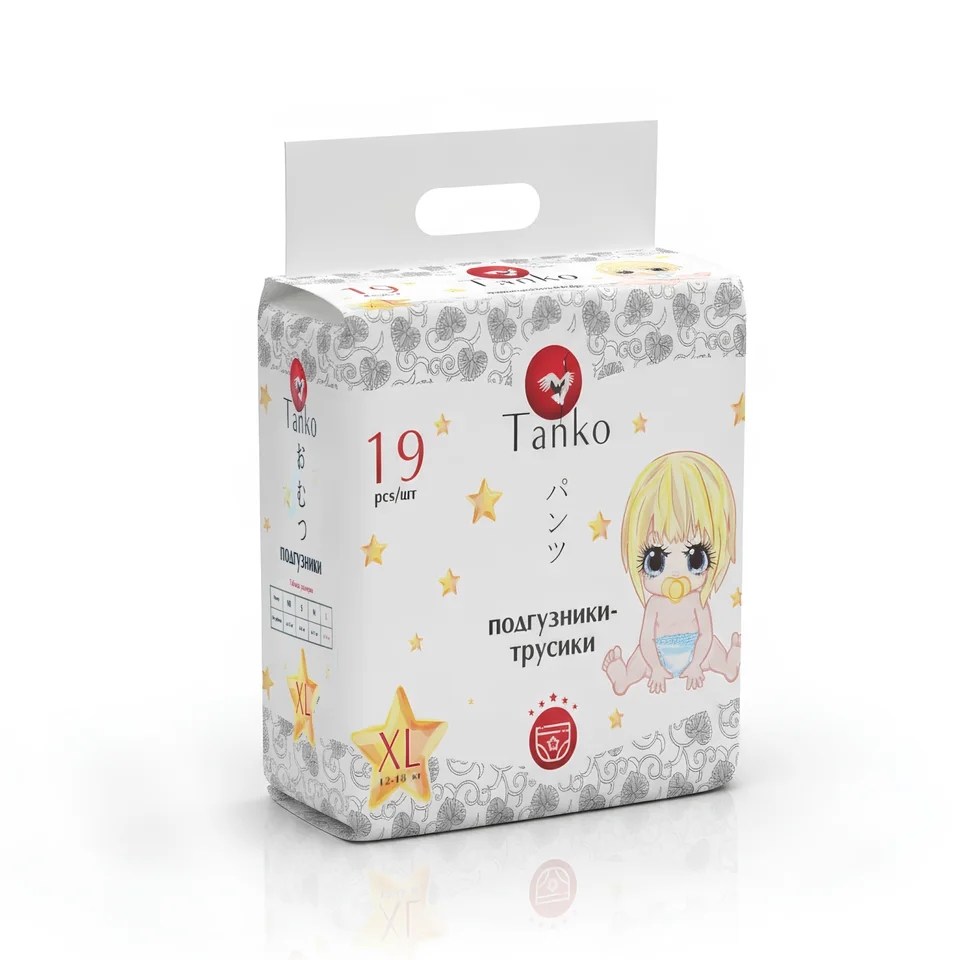 Танко подгузники-трусики XL 12-18 кг 19 шт