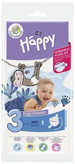 Подгузники bella baby Happy Midi с эластич боковинками (5-9 кг) 72 шт