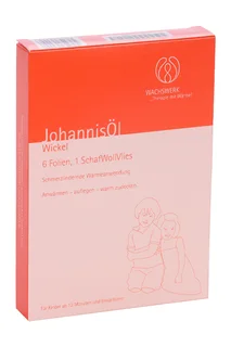 Пластырь Wachswerk с маслом Зверобоя для аппликации из пчелиного воска / шерст на нетканой основе 6 шт