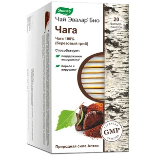 Эвалар Био Чай Чага фильтр-пакет 1,5 гр 20 шт