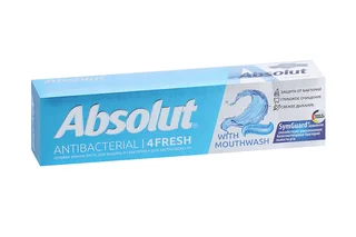 Зубная паста Absolut antibacterial 4Fresh 110 гр пенал