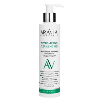 "Aravia Laboratories" Фито-гель для умывания очищающий с ниацинамидом Phyto-Active Cleansing Gel 200 мл