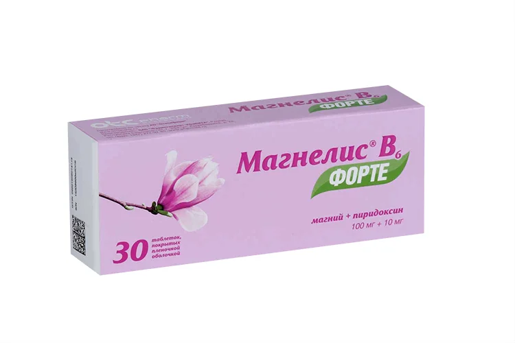 Магнелис® В6 форте таблетки 100+10 мг 30 шт