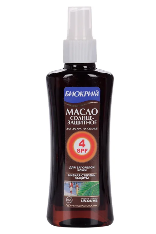 Масло Биокрим солнцезащитное SPF4 150 мл