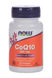 Кофермент Q10 100 мг NOW, 640 мг, 50 шт, капсулы