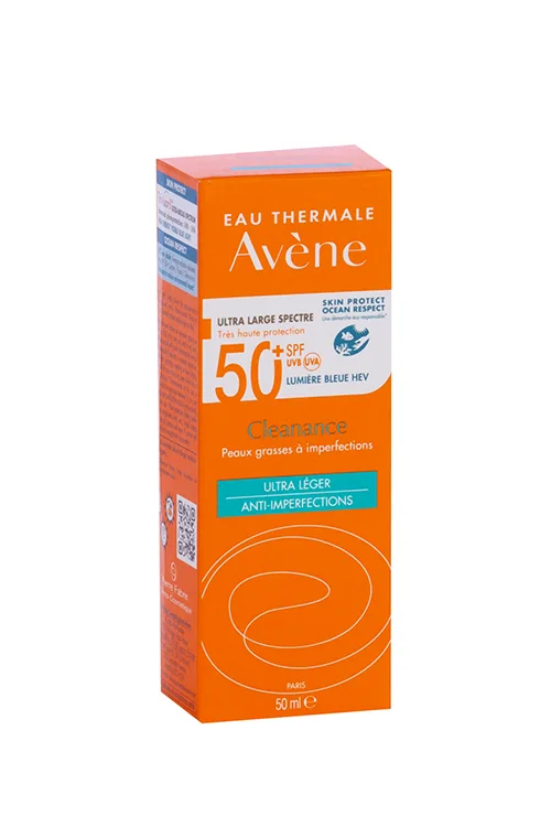 Флюид Avene Cleanance солнцезащитный для проблем кожи SPF50+ 50 мл