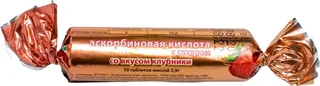 Аскорбиновая кислота Эко с сахаром Клубника 2,9 гр 10 шт