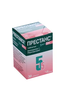 Престанс 5 мг+5 мг 30 шт таблетки